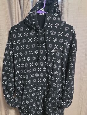 Nike Black and White Logo Hoodie